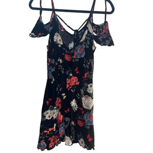 Panhandle Slim Floral Mini Dress - Black, Red, White, Blue